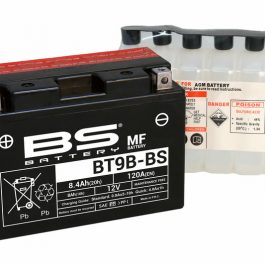 BS BATTERY Accu Onderhoudsvrij met zuurpakket – BT9B