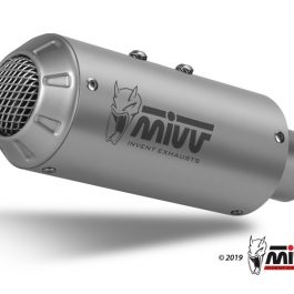 MIVV geluiddemper MK3 geborsteld RVS/carbon eindkap Yamaha MT-10 00.73.Y.050.LM3X