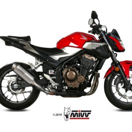 MIVV geluiddemper GP Pro titanium/RVS eindkap Honda CB500F 00.73.H.075.L6P