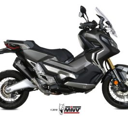 MIVV geluiddemper Delta Race zwart RVS/carbon eindkap Honda X-ADV 750 H.066.LDRB