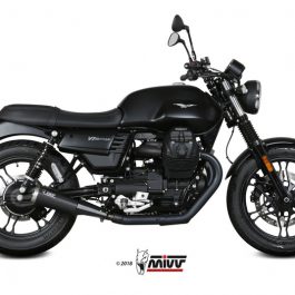 MIVV geluiddemper Ghibli zwart RVS/RVS eindkap Moto Guzzi V7 III M.012.LGB