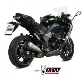 MIVV Delta Race Silencer Steel Brushed Stainless Steel/Carbon – Kawasaki Ninja 1000 sx K.054.LDRX