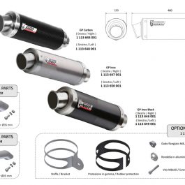 MIVV GP Universal Silencer – Left Side 00.73.KU.002.SXS