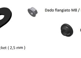 MIVV Mounting Kit for Delta Race Muffler 50.SC.KU.001.SDRX