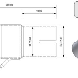 MIVV Inlet Pipe 55 > 35 mm 00.73.KU.00002