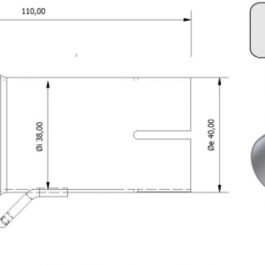 MIVV Inlet Pipe 55 > 38 mm 00.73.KU.00003