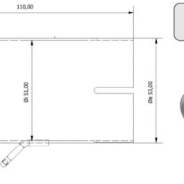 MIVV Inlet Pipe 55 > 51 mm 00.73.KU.00006