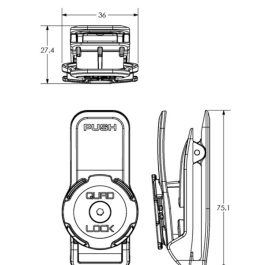 QUAD LOCK Belt/Backpack Clip Mount QLM-BLT-3