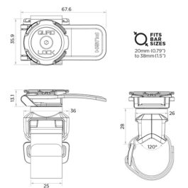 QUAD LOCK Quick Release Strap Mount QLM-STP